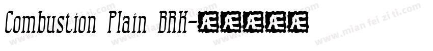 Combustion Plain BRK字体转换